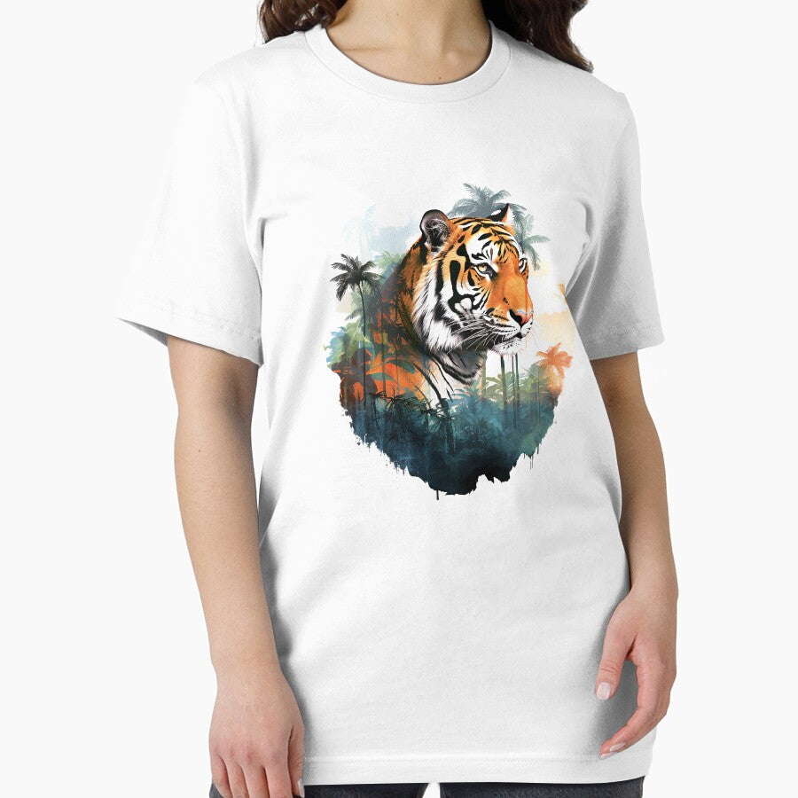 Tiger Double Exposure Art by Ninuninunu