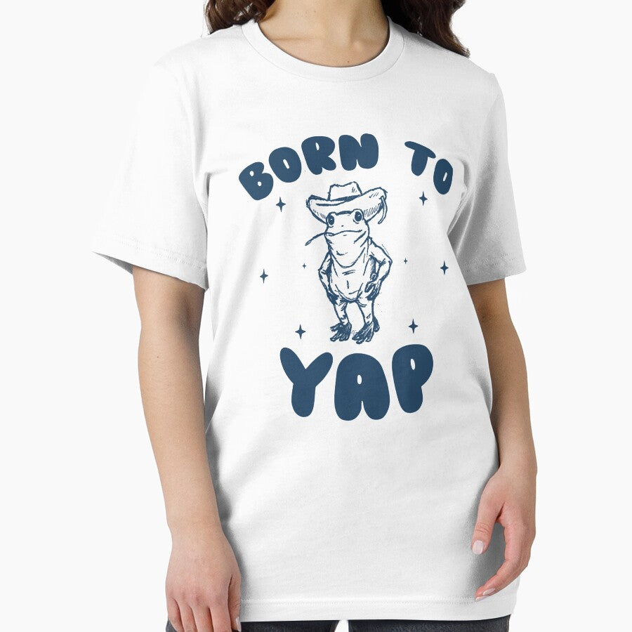 Born to Yap Y2k Style Shirt, Weird T Shirt, Meme T Shirt, Retro Funny Frog Shirt, Frog Meme by samidsou