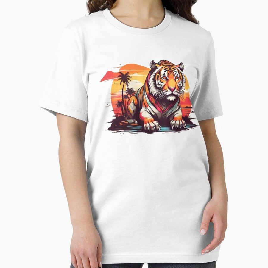 Sunset Tigers Design: Captivating Wildlife Art by AYACHI90