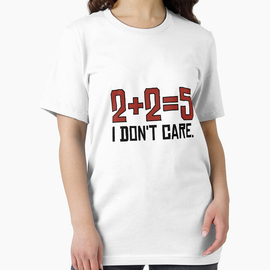 I Dont Care Funny Math Joke Sarcastic Anarchy Quote by WordWorld