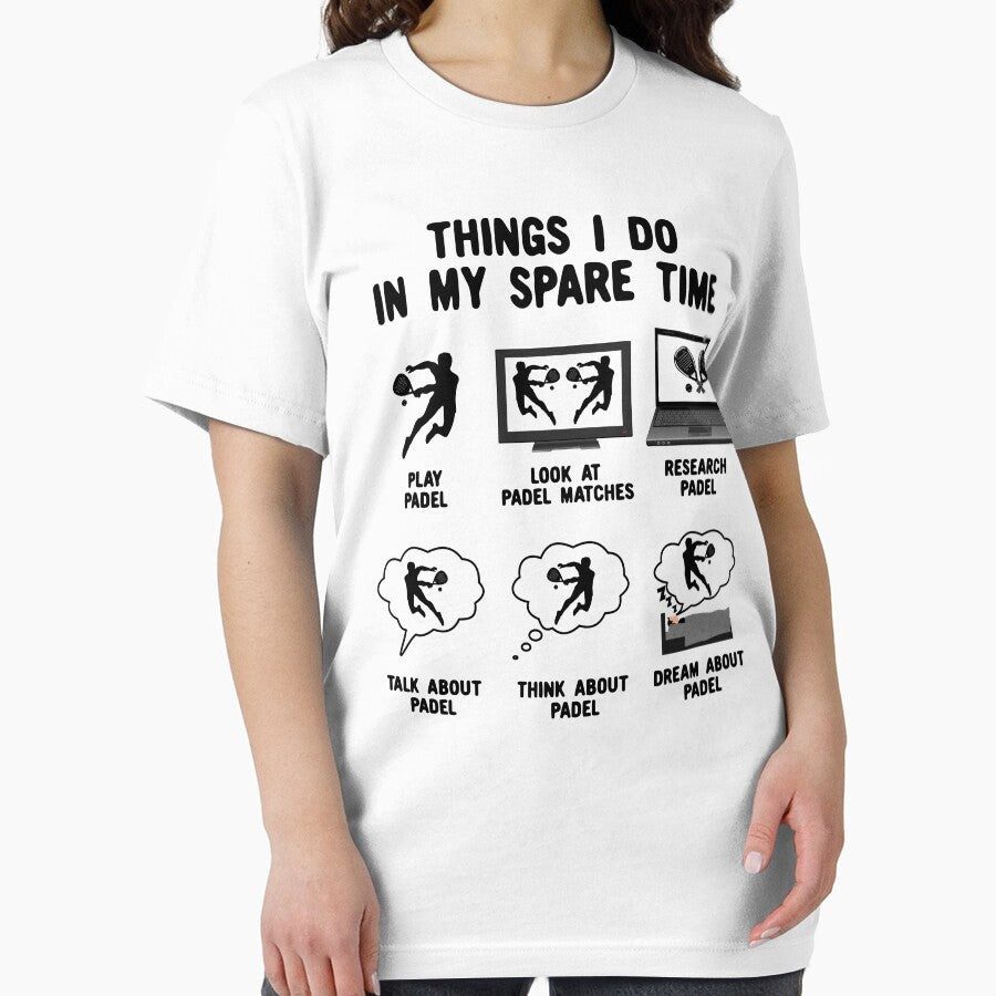 Padel 6 Things I Do in my Spare Time Funny Padel player gift by grinta2021