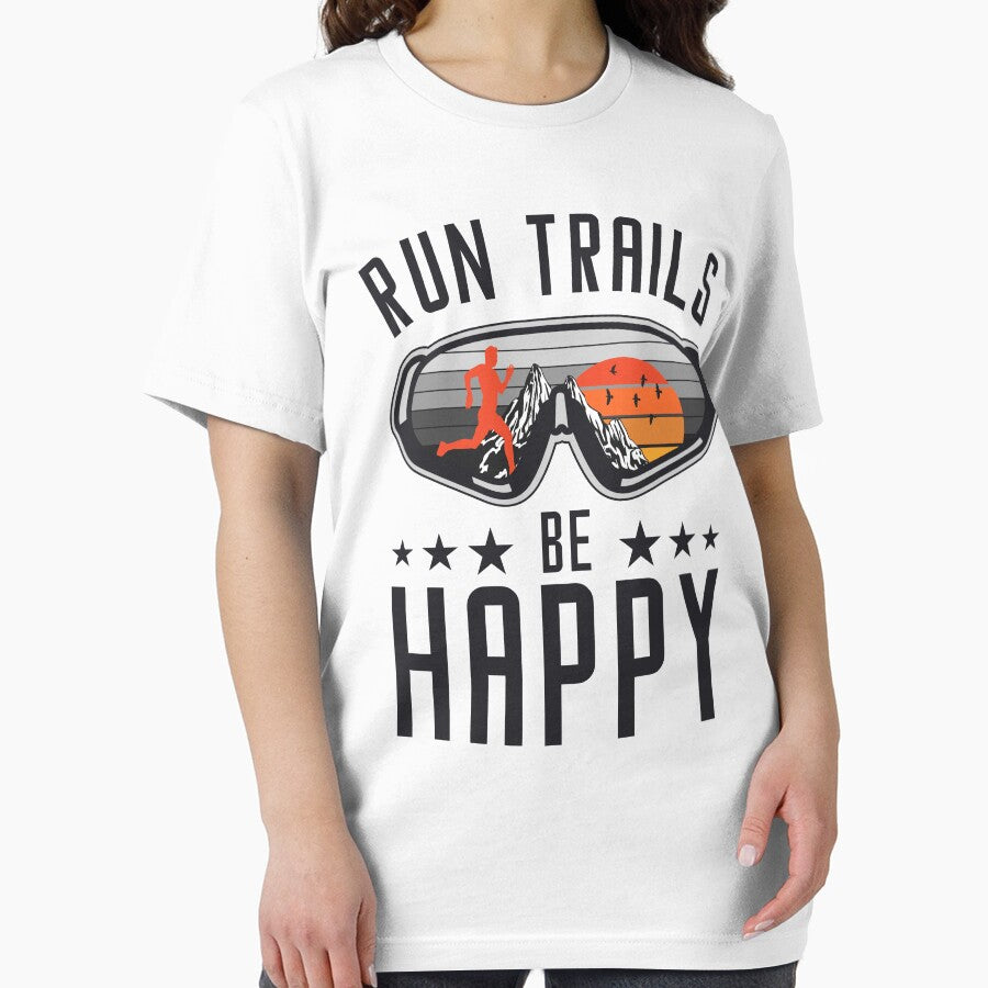 Run Trails Be Happy Ultra Trail Runner Running Sunglasses by grinta2021