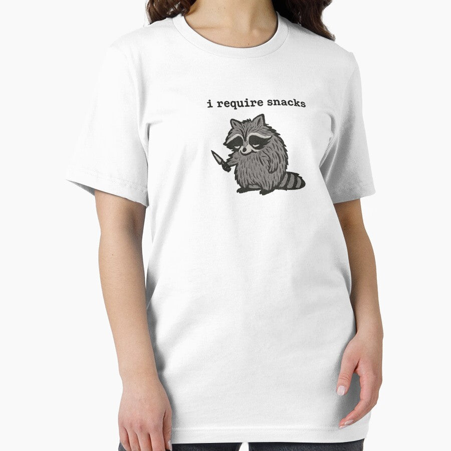i Require Snacks Funny Raccoon by will freed18