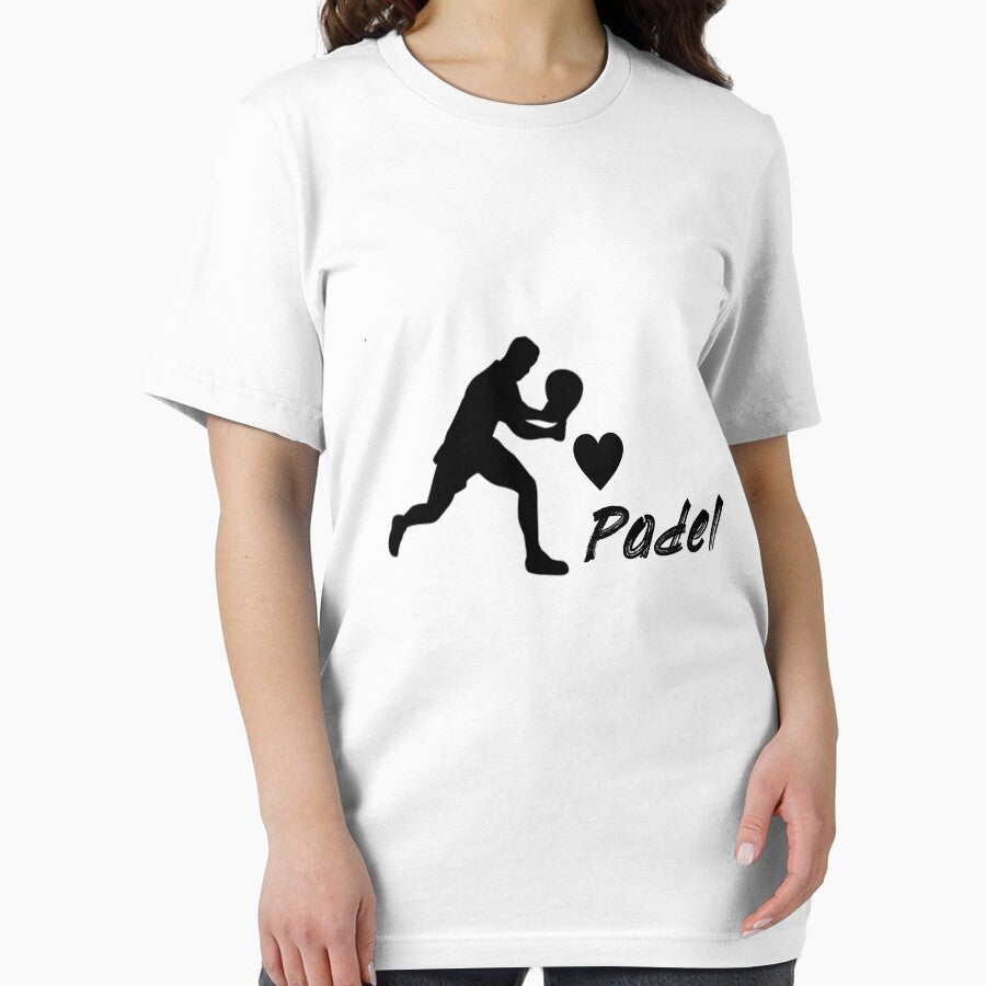 Love Padel T Shirt - black on white by dave-elf
