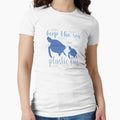 Keep the Sea Plastic Free-recycling awareness gift idea for men women and children by BRtisticDesigns