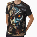 Divine Goddess Kali Artwork – Ethereal Dark Aesthetic with Fiery Eyes by DriftLens
