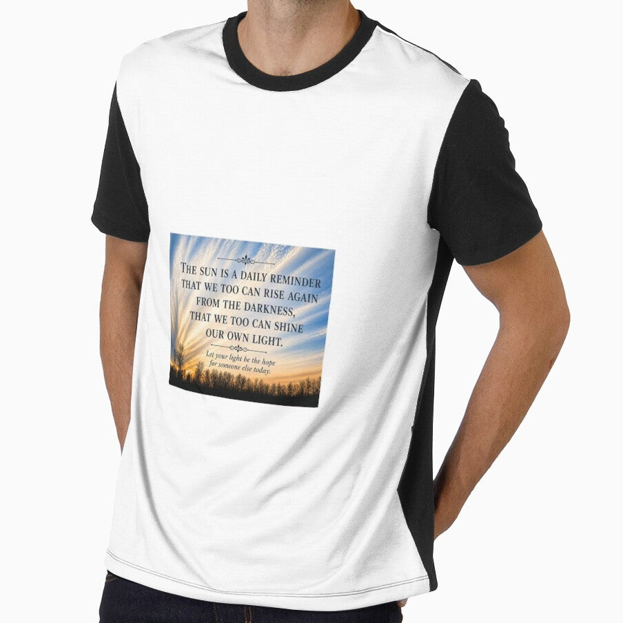 Inspirational Sunrise Quote Poster | Motivational Wall Art | The Sun Is a Daily Reminder | Nature Sky Typography Print by EACS Photo