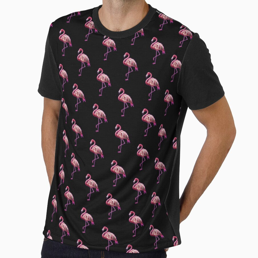 Offset Grided Vaporwave Flamingo by kylmllr101684