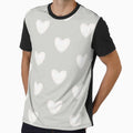Soft Sage Grey Aura Hearts – Minimalist Neutral Pattern  Main Tag by CaramelCo