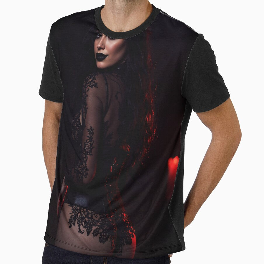 Crimson Vow – Dark Gothic Femme Portrait by Obscenia