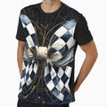 Graceful Black and White Checkered Bow by scicilysimonee