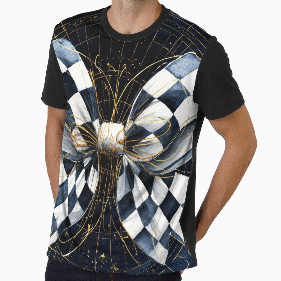 Graceful Black and White Checkered Bow by scicilysimonee