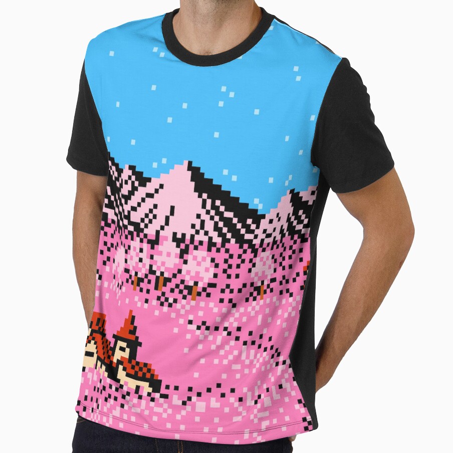 Pixel Village Mountain by biancashell