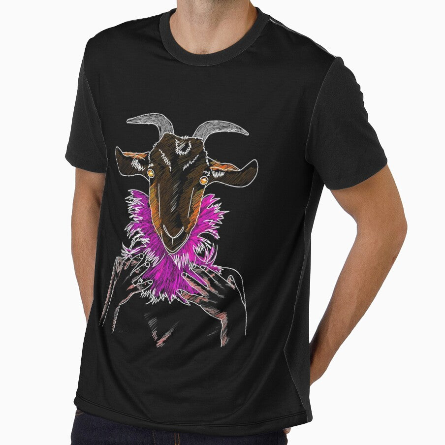 flamboyant goat in colours by mgouveia