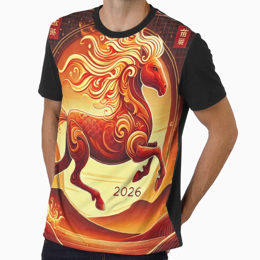Fire Horse Chinese Lunar New Year 2026 by Myōhō Print Co.