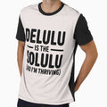 Delulu Is The Solulu – Funny Aesthetic Quote Tee & Sticker by VectorJoy