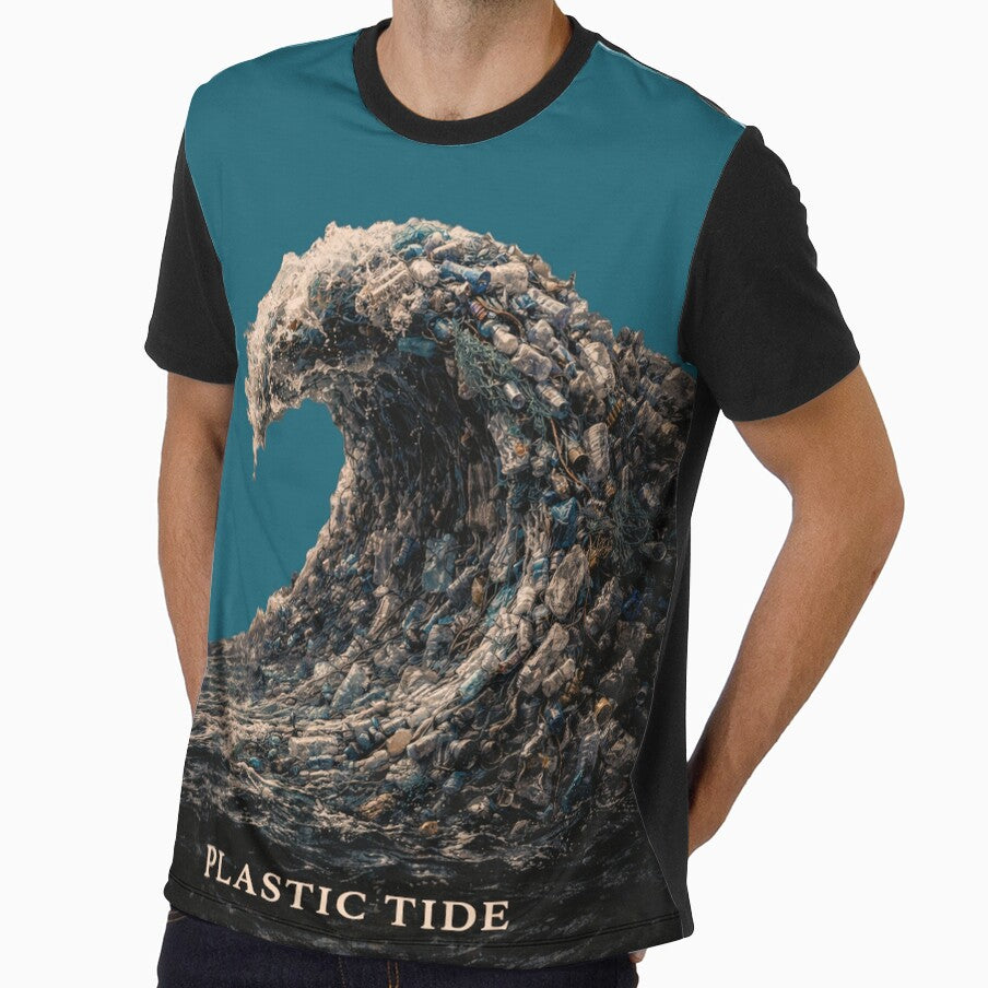 Plastic Tide Ocean Pollution Environmental Awareness Plastic Waste Marine Conservation Design by OrbitOfMind