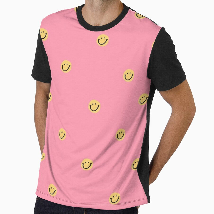 Preppy Pink Smiley Faces by Eliana's Designs