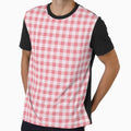Pastel Pink and Rose Gingham Picnic Pattern, Aesthetic Soft Pink Plaid Gingham Check, Baby Pink and Rose Coquette Aesthetic Gingham, Danish Pastel Pink Gingham Plaid Pattern by VivaFy