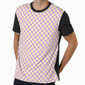 Lavender and Pale Yellow Checkerboard | Aesthetic Pastel Purple Yellow Grid | Retro 70s Lavender Yellow Checkered | Modern Pastel Gingham Plaid | Aesthetic Lilac and Lemon Grid by VivaFy