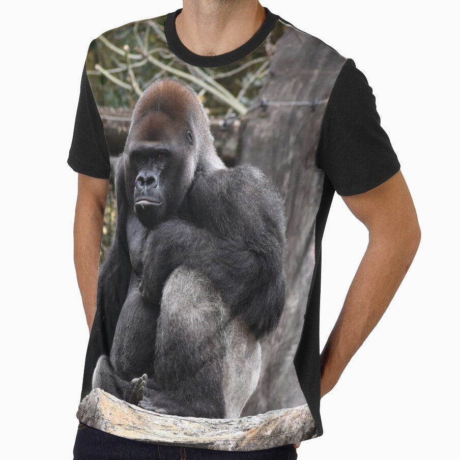 Gorilla Resting On A Rock by KillNFuel
