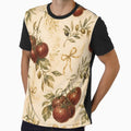 Rustic Tuscan Tomato and Olive Branch Vintage Botanical Pattern by BeataPrint