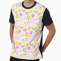 Cute Fruit Themed Seamless Pattern Pink by MadeByBeata
