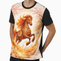 Fire Horse 2026 – Flaming Zodiac Cherry Blossom by PunchDrop