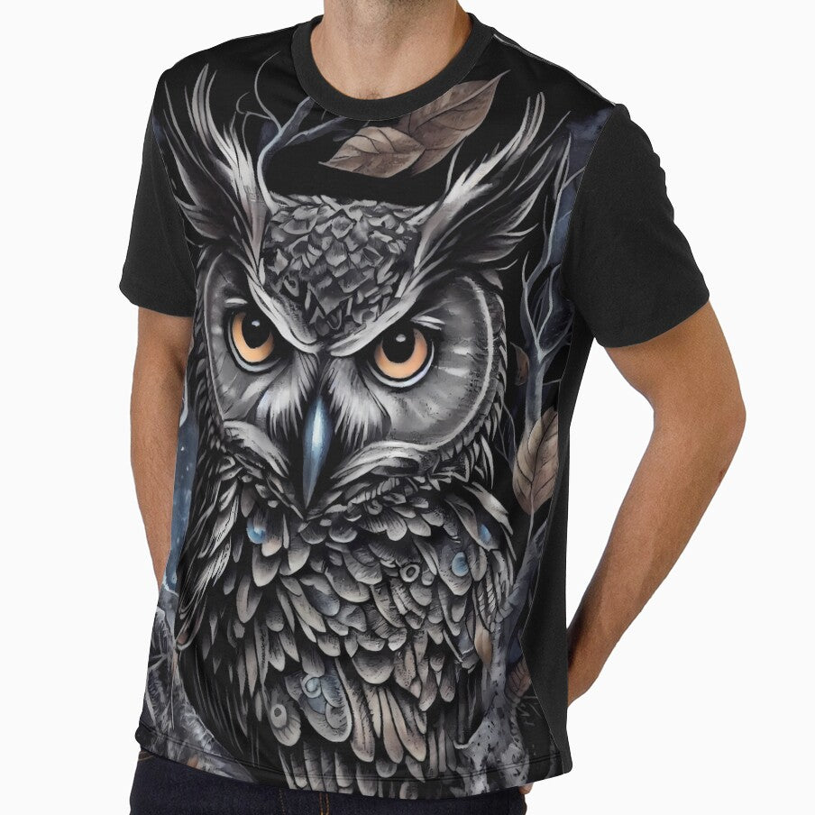 Tattoo owl on canvas by TourDePassion