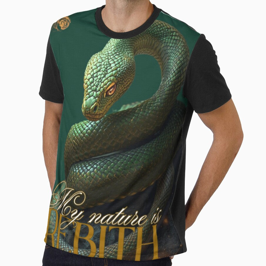 Snake Totem – My Nature is Rebirth | Minimalist Transparent Design by Mvolo