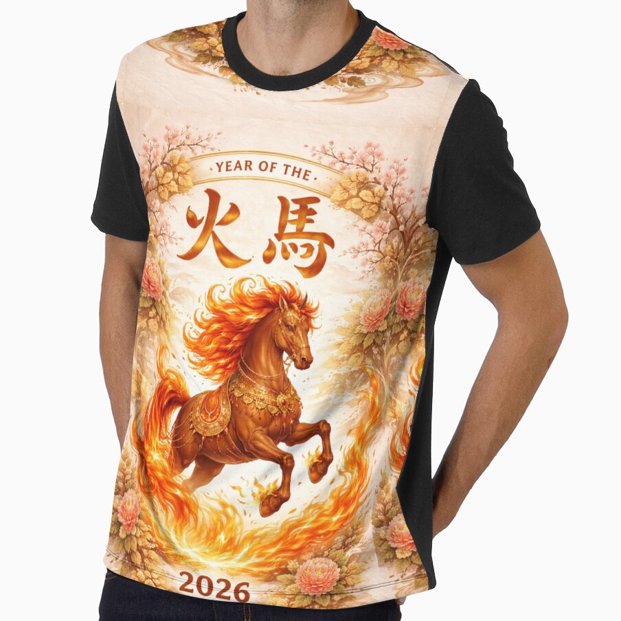 Year of the Fire Horse 2026 – Lunar New Year Art by PunchDrop