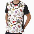 colorful fungi mushroom pattern by Alittlemagik