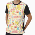 Korean Snacks Seamless Pattern Yellow by MadeByBeata