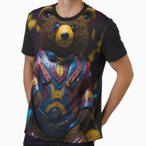 "Bursting with Color: A Vibrant Full-Body Portrait of a Toy Bear" by Best-Art-32