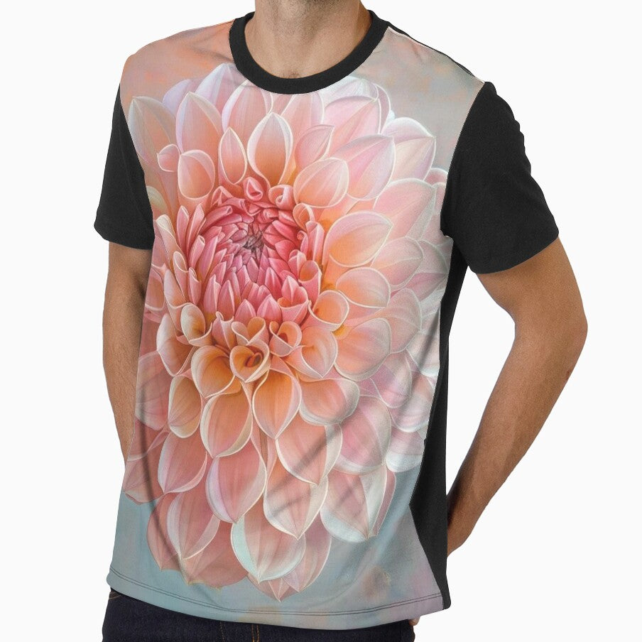 Danish Pastels Aesthetic Pompon Dahlia by AnnDart