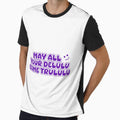 May All Your Delulu Come Trululu – Fun Aesthetic Quote (Purple) by designsoftinaa