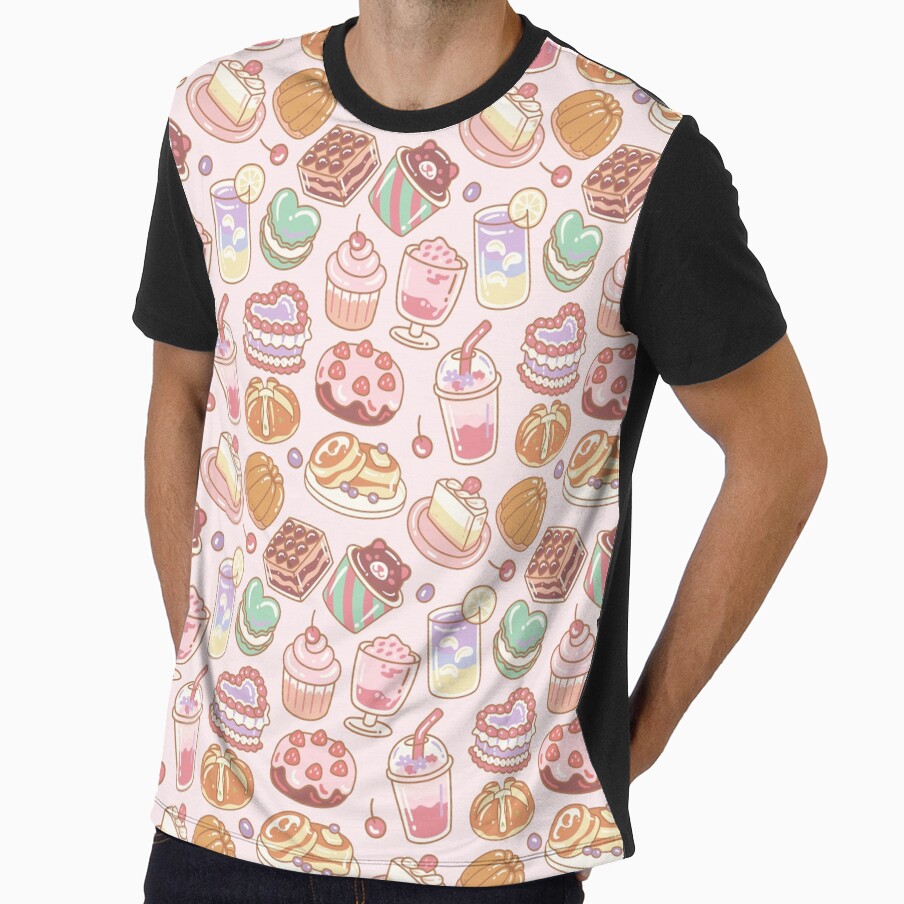 Sweets Seamless Pattern Pink by MadeByBeata