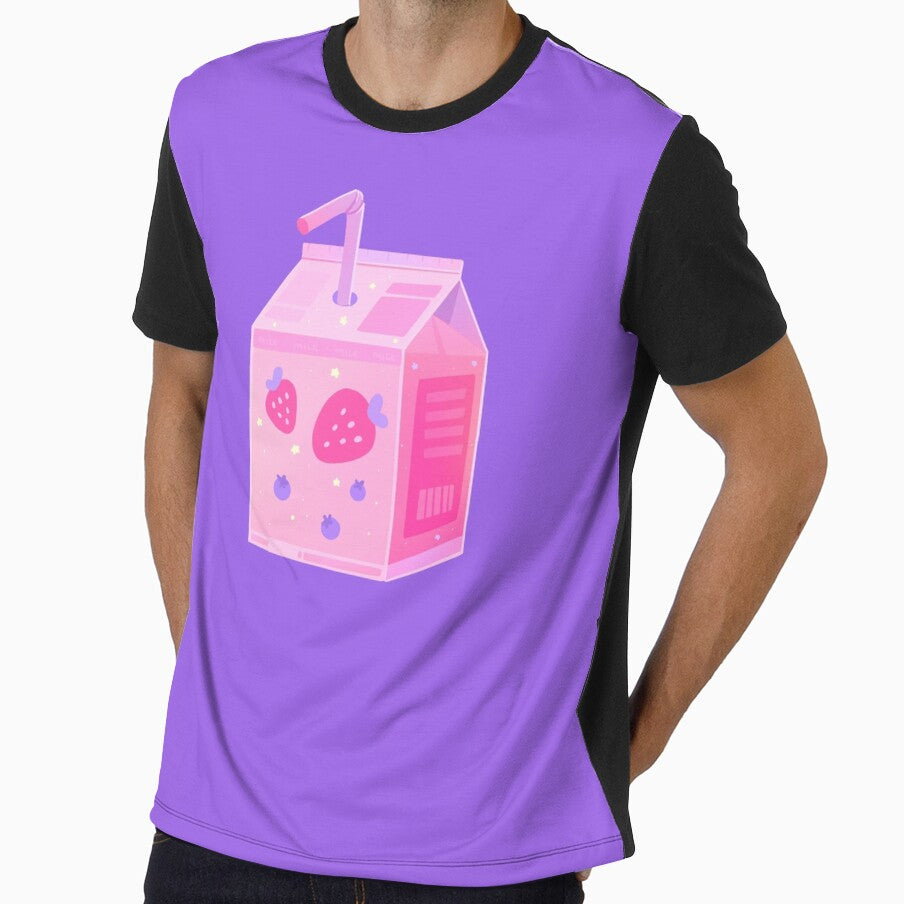 Strawberry and Blueberry Milk! by sillycattos
