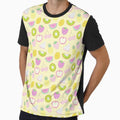 Cute Fruit Themed Seamless Pattern Yellow by MadeByBeata
