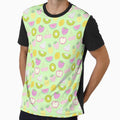 Cute Fruit Themed Seamless Pattern Green by MadeByBeata