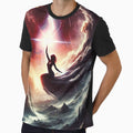 Storm Goddess Ascends – Dark Fantasy Lightning Ocean Art by DriftLens