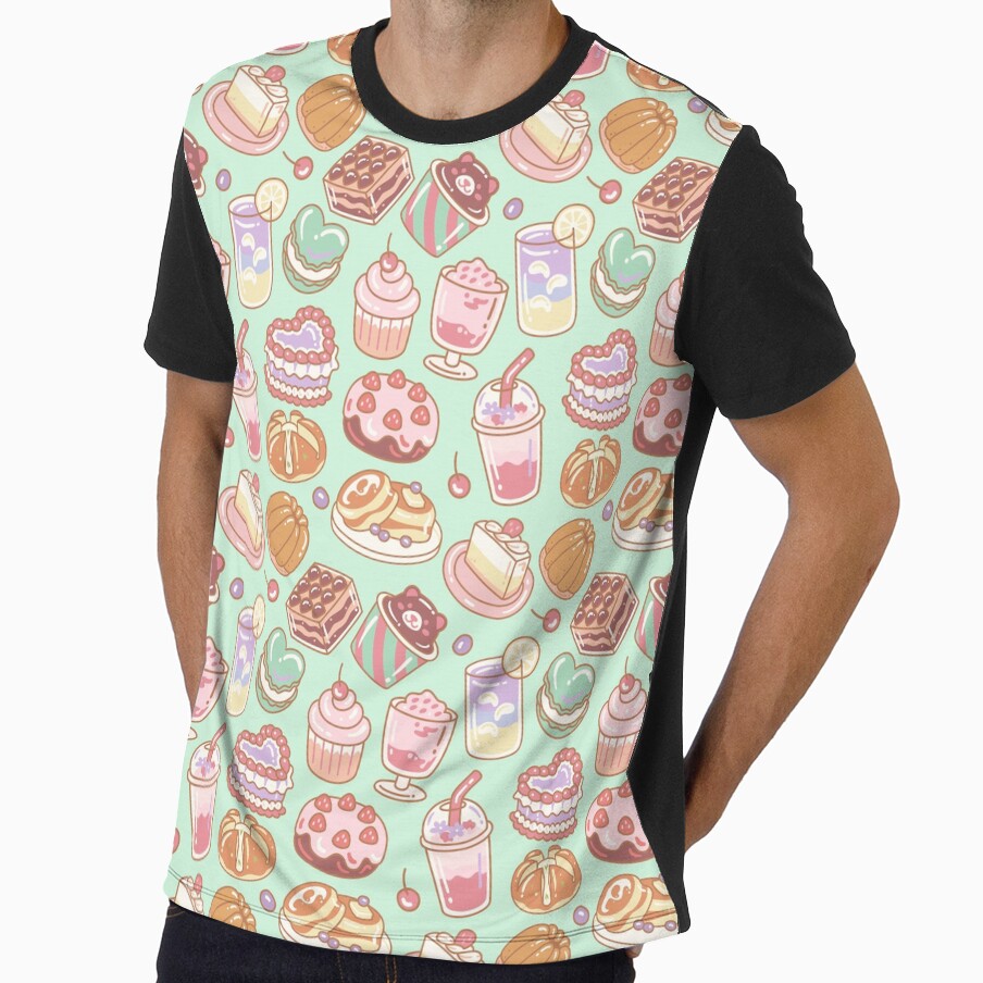 Sweets Seamless Pattern Turquoise by MadeByBeata