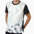 Sunwashed Pastel Hexagon Geometric Mosaic by Karin Taylor