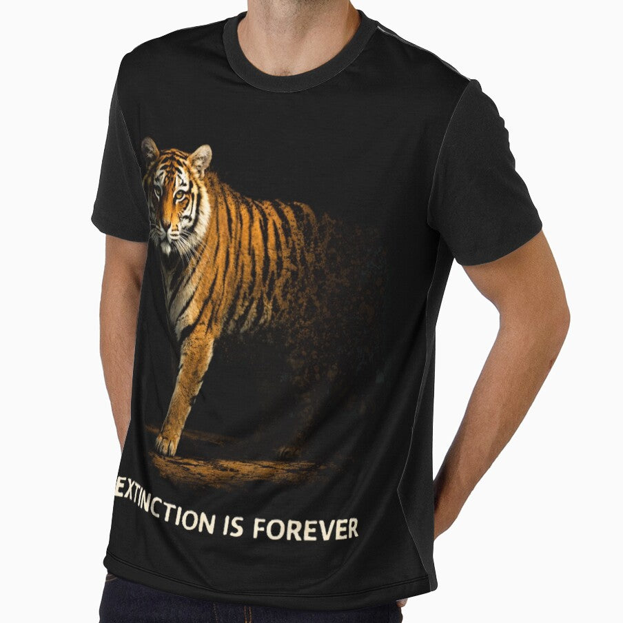 Extinction Is Forever – Tiger Wildlife Conservation Awareness Design by OrbitOfMind