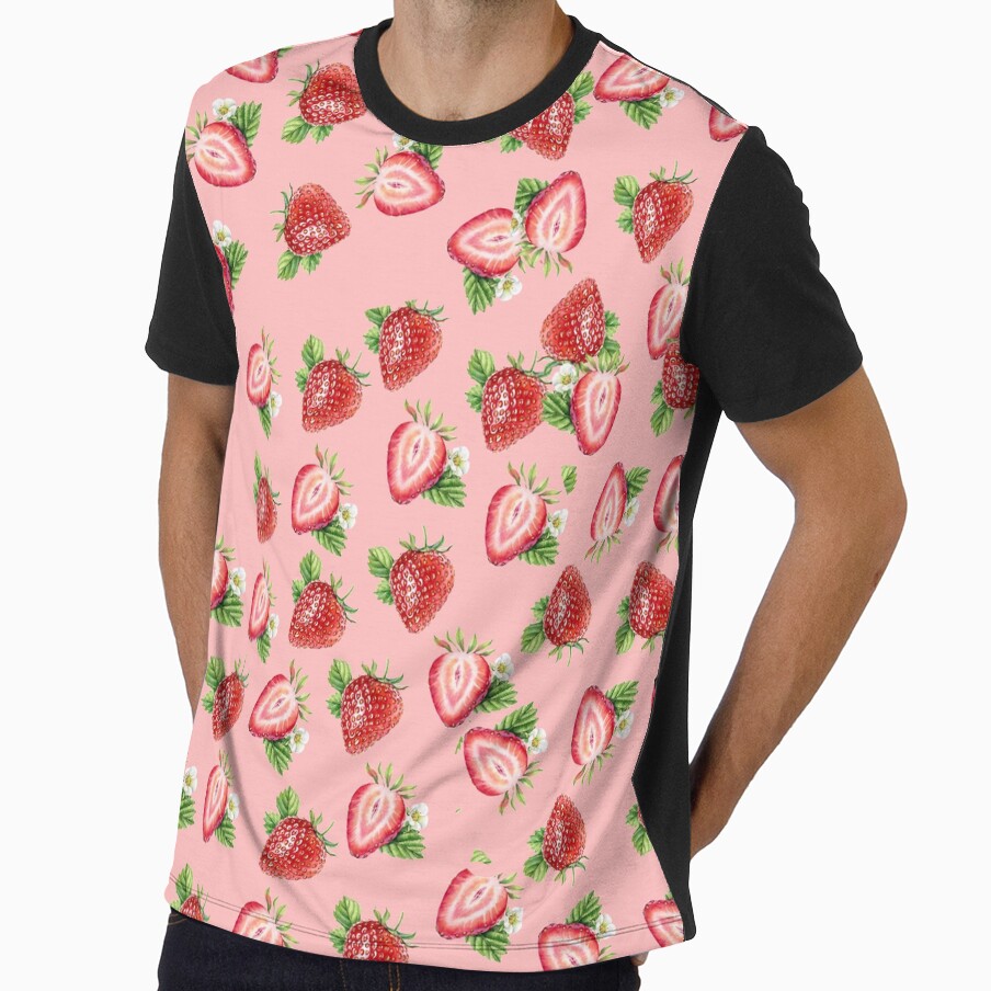 Aesthetic strawberry pattern by lucky-fern