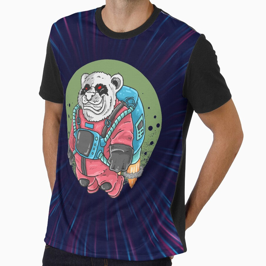 Evil Panda Flying in Space by kalud-zoldyck