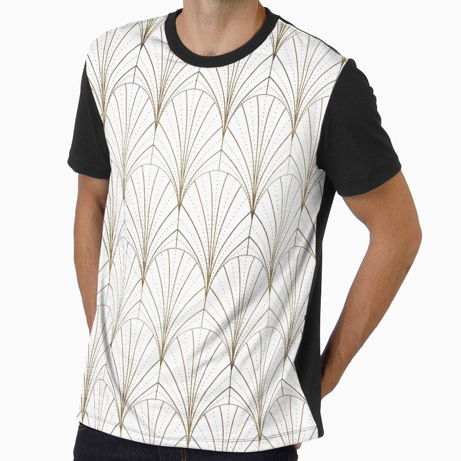 Art Deco Waterfalls // White by The Wellington Boot