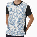 Y2K Dial Up Computer Toile Pattern Retro Internet by StickyGuys