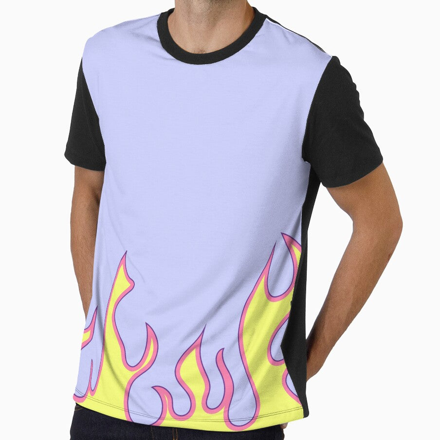 Y2K Danish Pastel Flame Pattern by Femme Pastel Collective