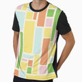 Modulus Minimalist Geometric Retro Modern Pattern in Spring Pastel Tones by kierkegaard